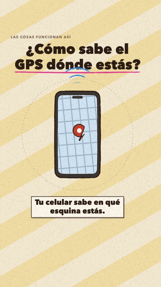 Un celular dibujado con un mapa y un marcador de ubicación